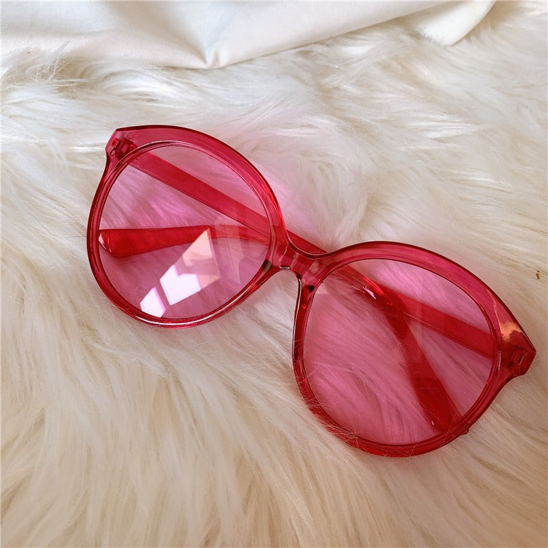 Pink Retro Sunglasses