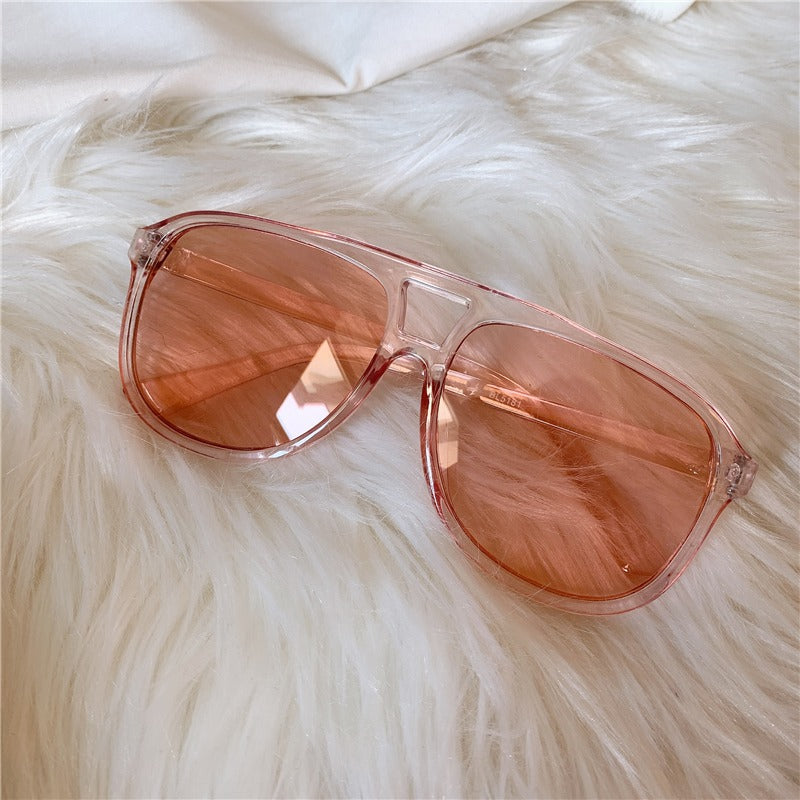 Pink Retro Sunglasses