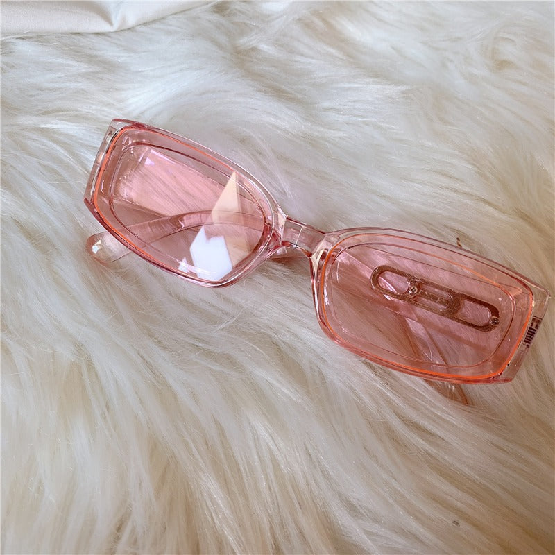 Pink Retro Sunglasses