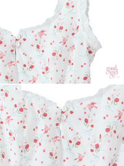 Navia Ruffle Lace Mini Dress