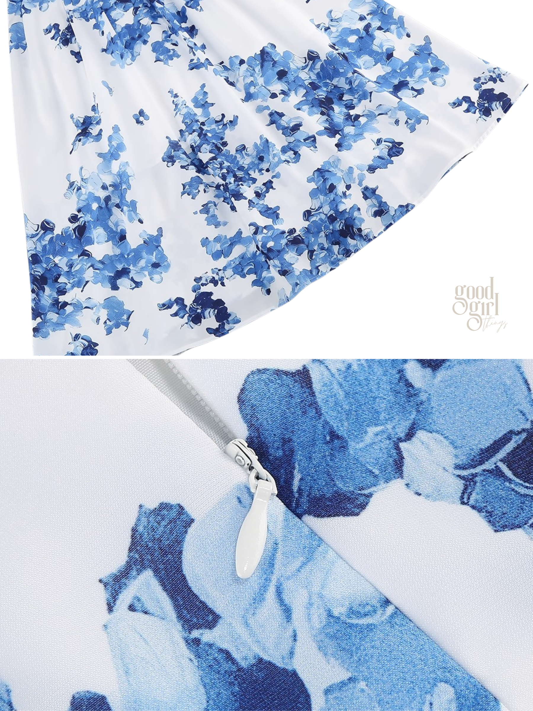 Nina Bow Strap Floral Midi Dress