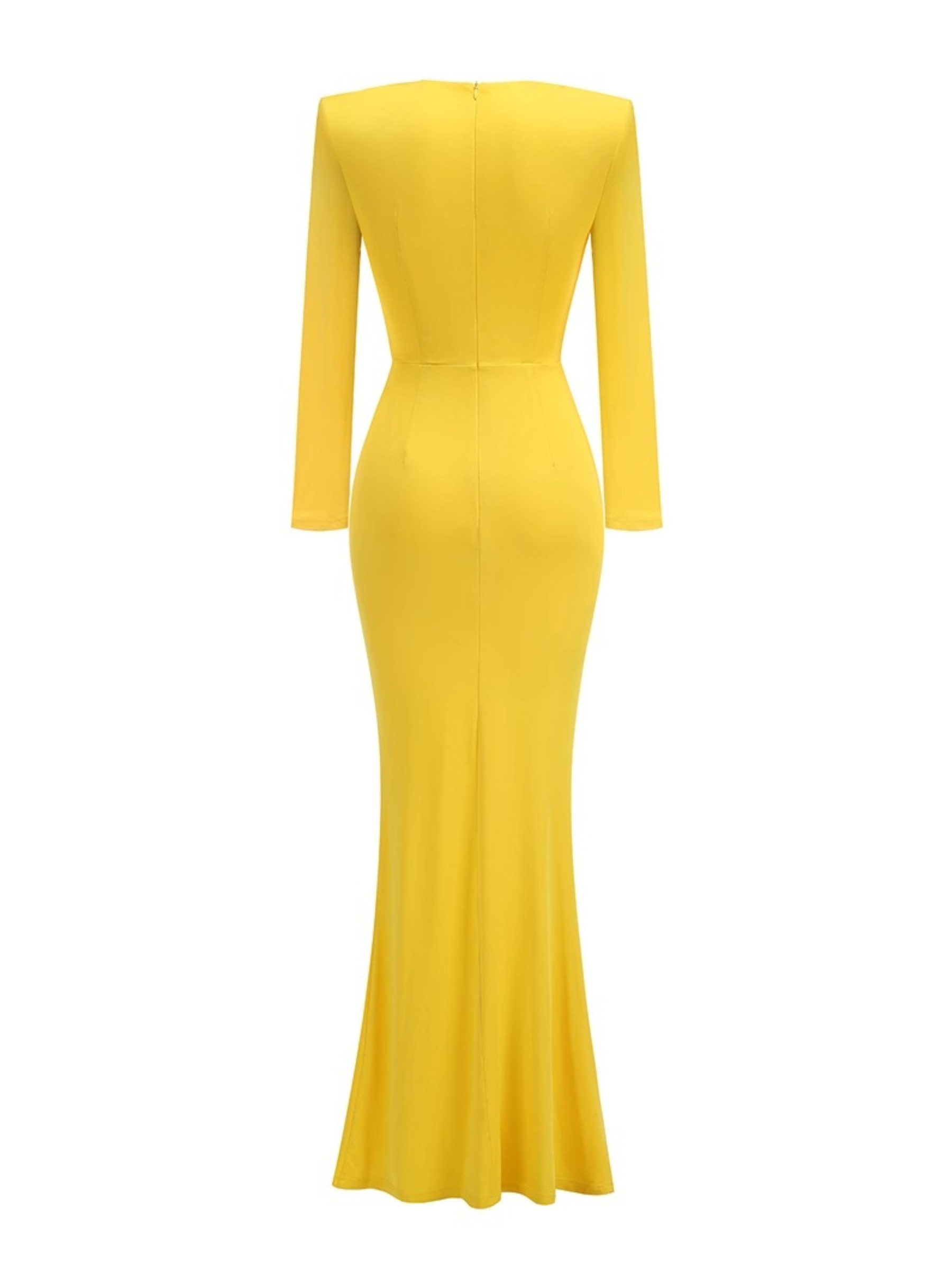 Mya Long Sleeve Ruched Maxi Gown