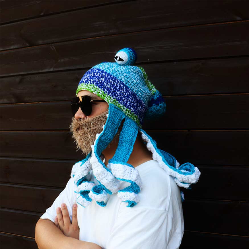 Octopus Head Knit Beanie