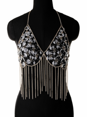 Acrylic Decoration Tassel Halter Bra Chain