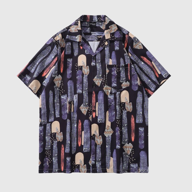 Vintage Graffiti Printed Shirt