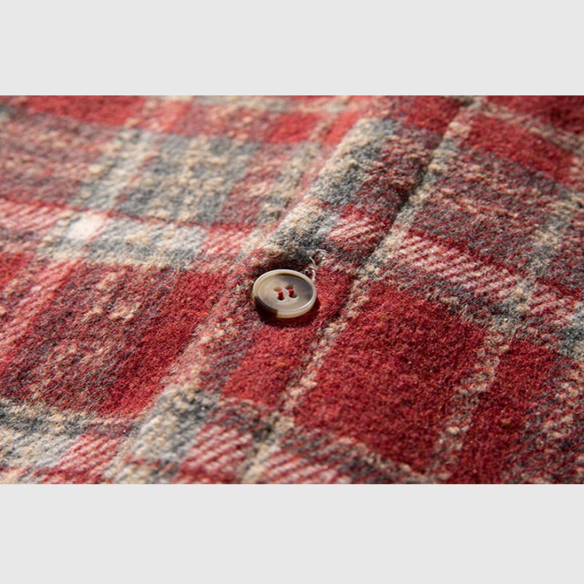 Vintage Plaid Button-Up Flannel Shirt