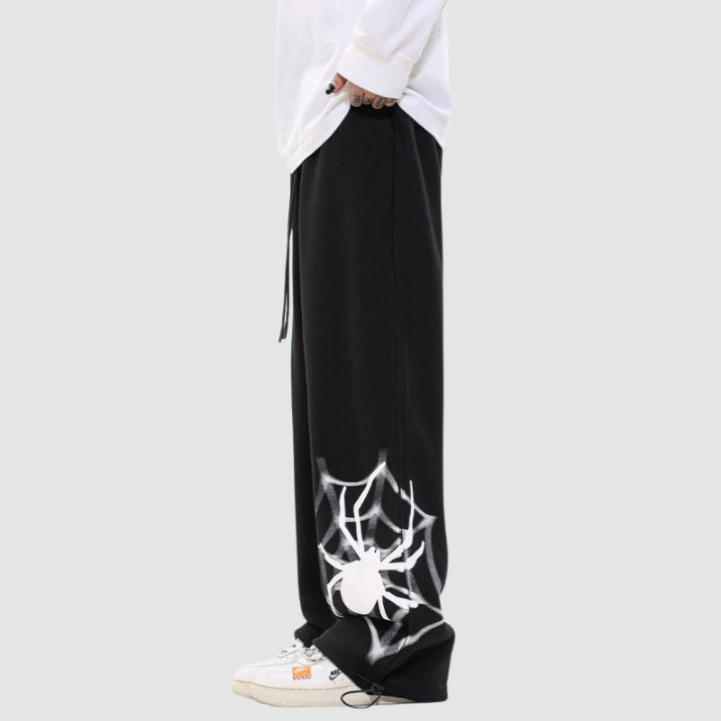 Spider Web Printed Sweatpants