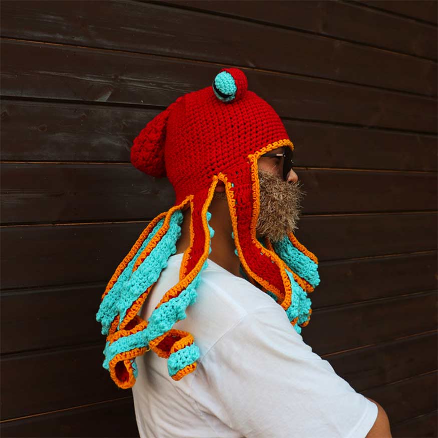 Octopus Head Knit Beanie