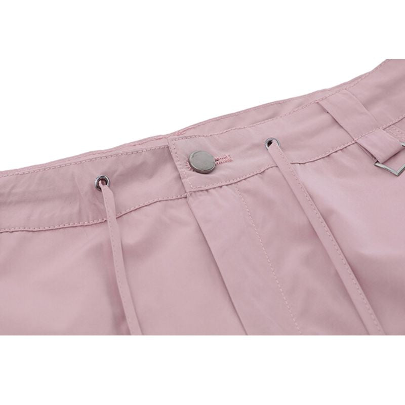 Zip Pocket Design Pleted Cargo Pants