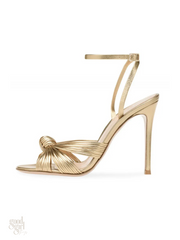 Sirena Golden Strappy Heels