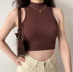 Basics Threaded Sleeveless Top