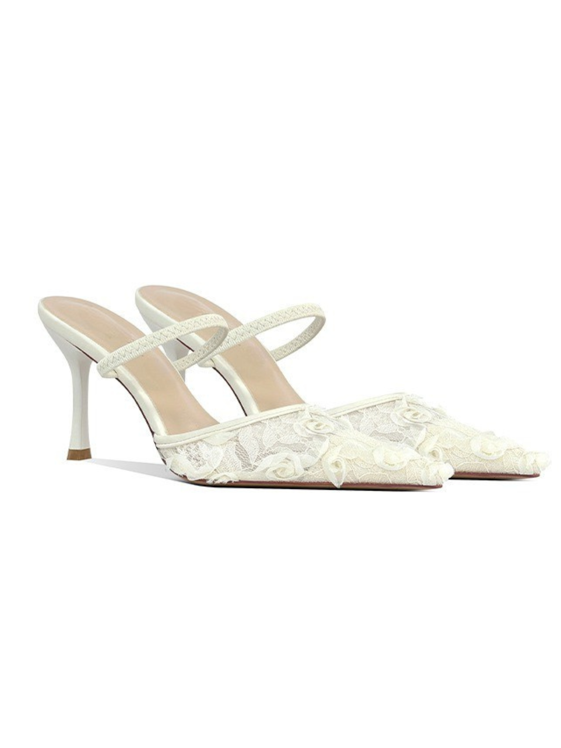 Tyla Embroidered Lace Stiletto