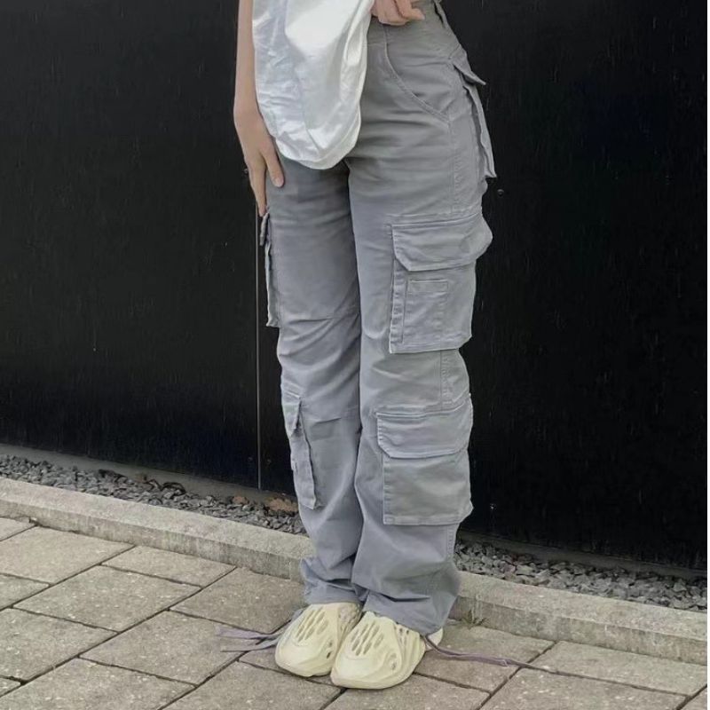 Vintage Wide Leg Cargo Pants