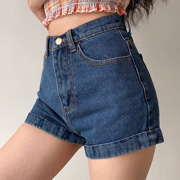 Classic Retro Denim Shorts