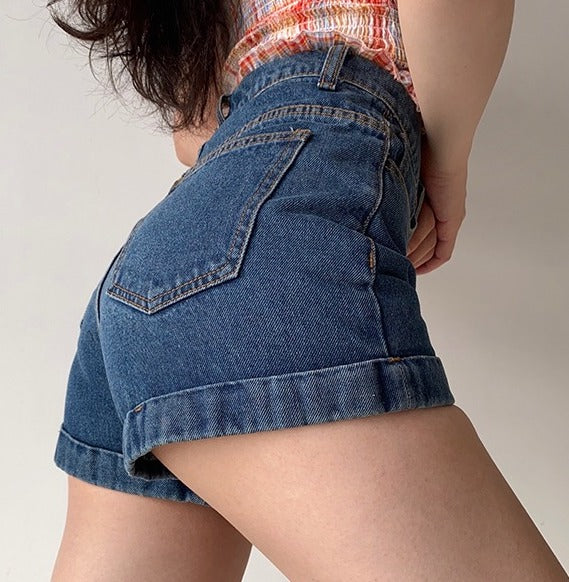 Classic Retro Denim Shorts