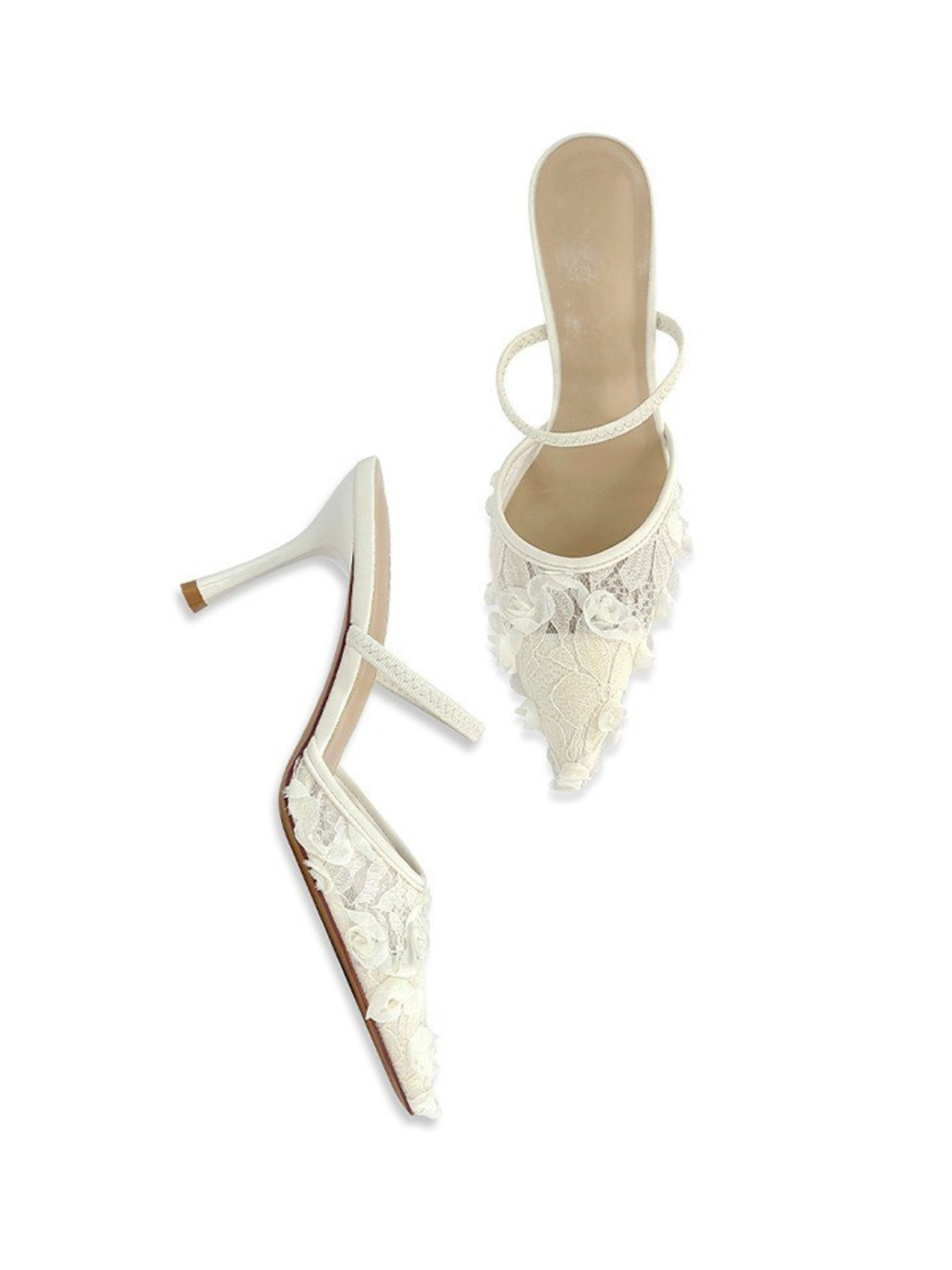 Tyla Embroidered Lace Stiletto