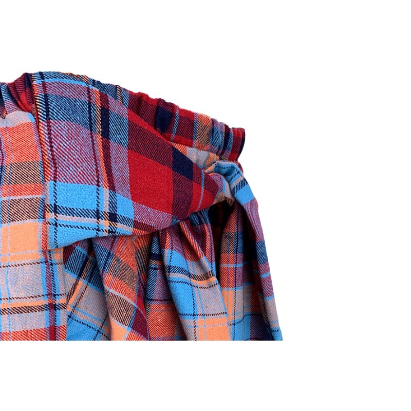 Irregular Plaid Shirt Skirts