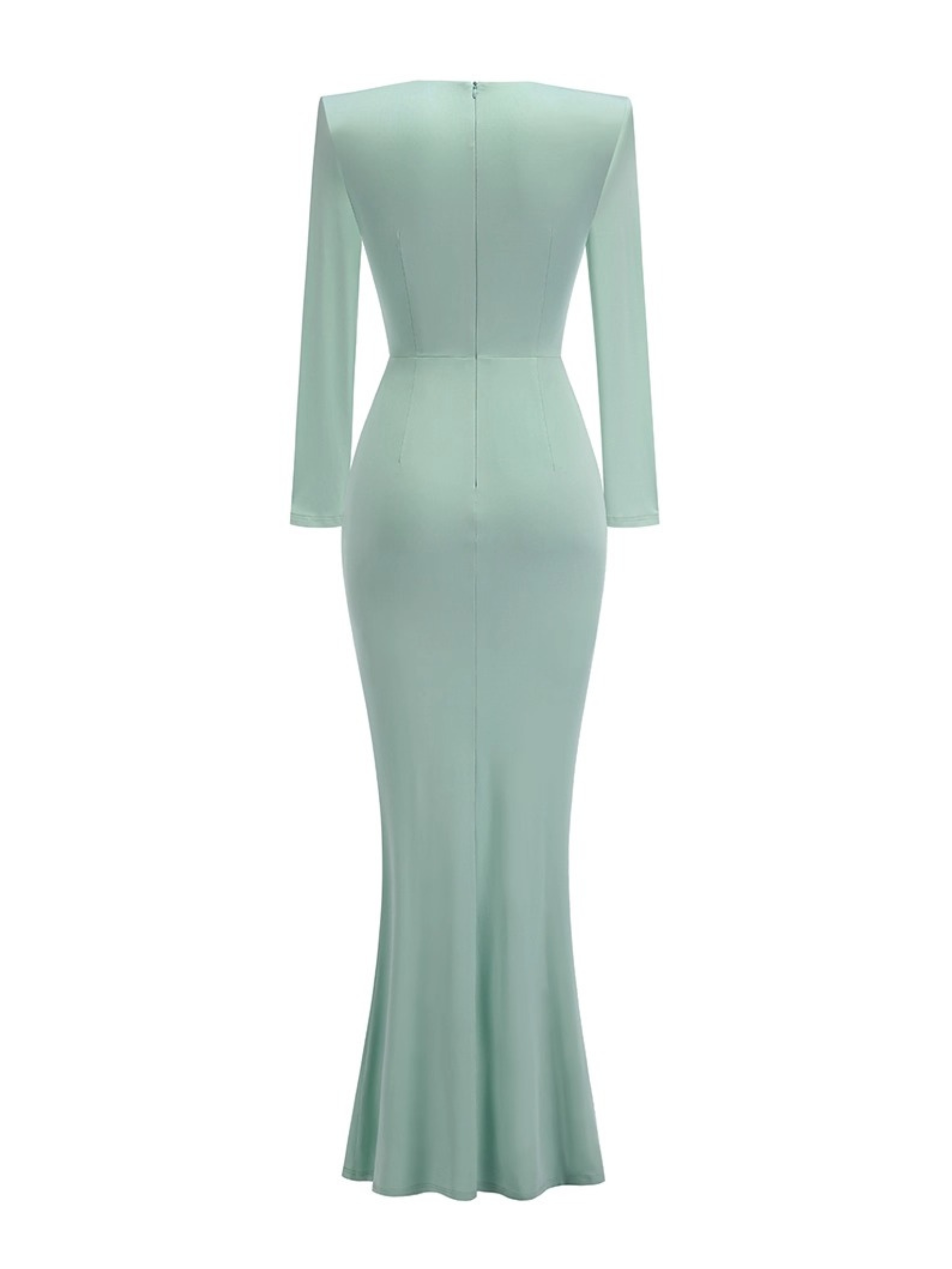Mya Long Sleeve Ruched Maxi Gown