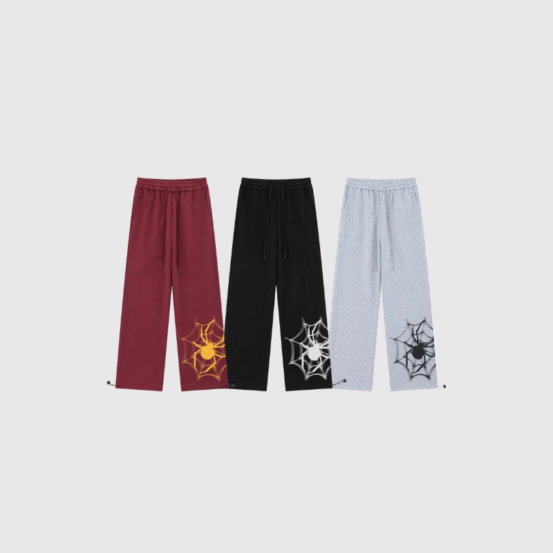 Spider Web Printed Sweatpants