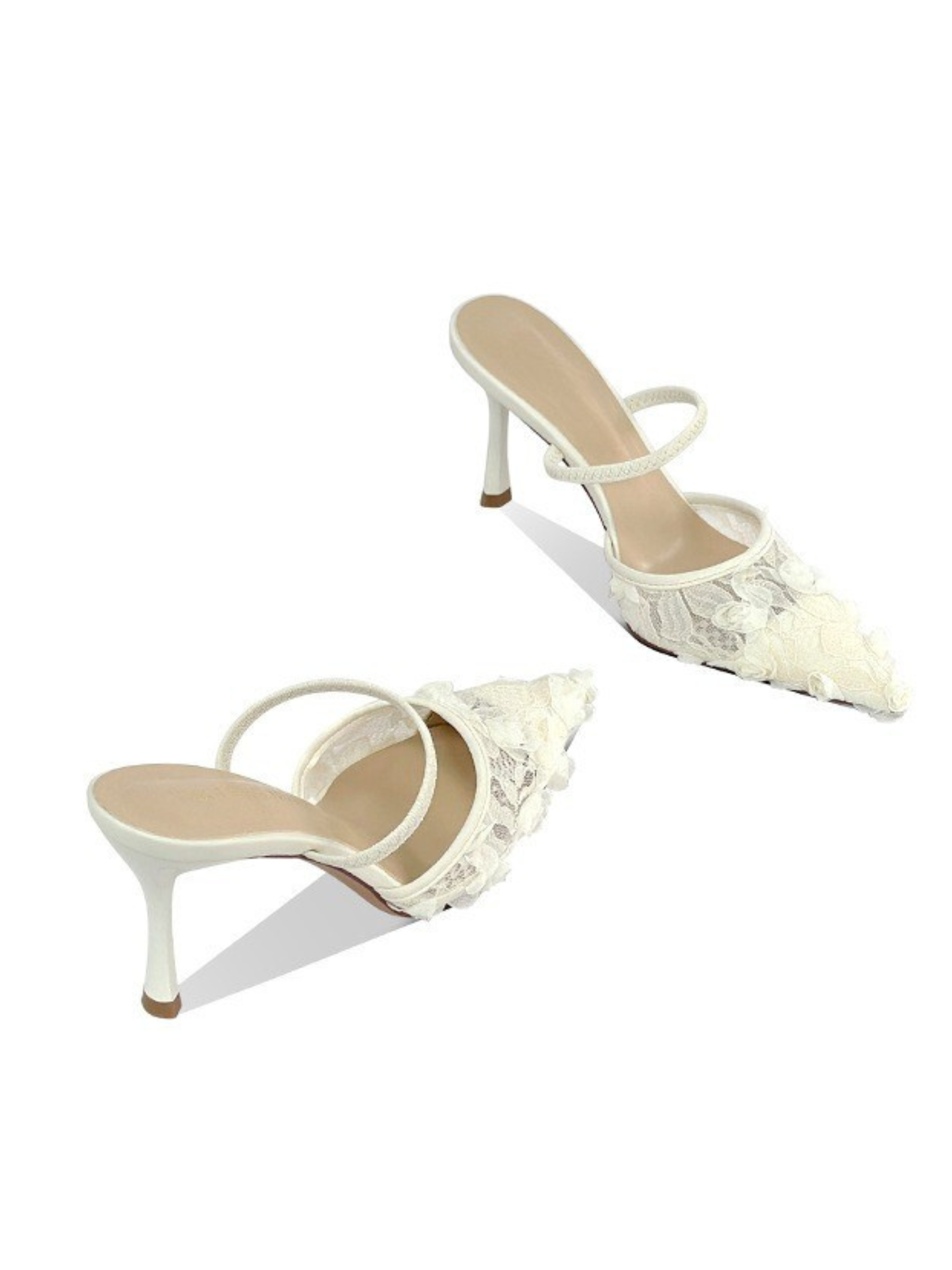 Tyla Embroidered Lace Stiletto