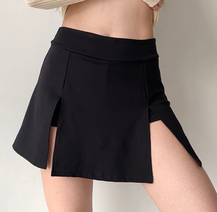 Chic Double Split Skirt