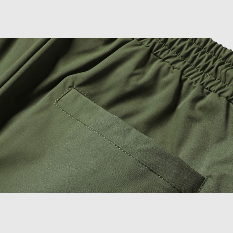 Pocket Patch Drawstring Cargo Shorts