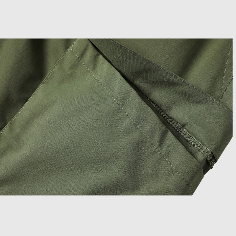 Pocket Patch Drawstring Cargo Shorts