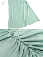 Mya Long Sleeve Ruched Maxi Gown