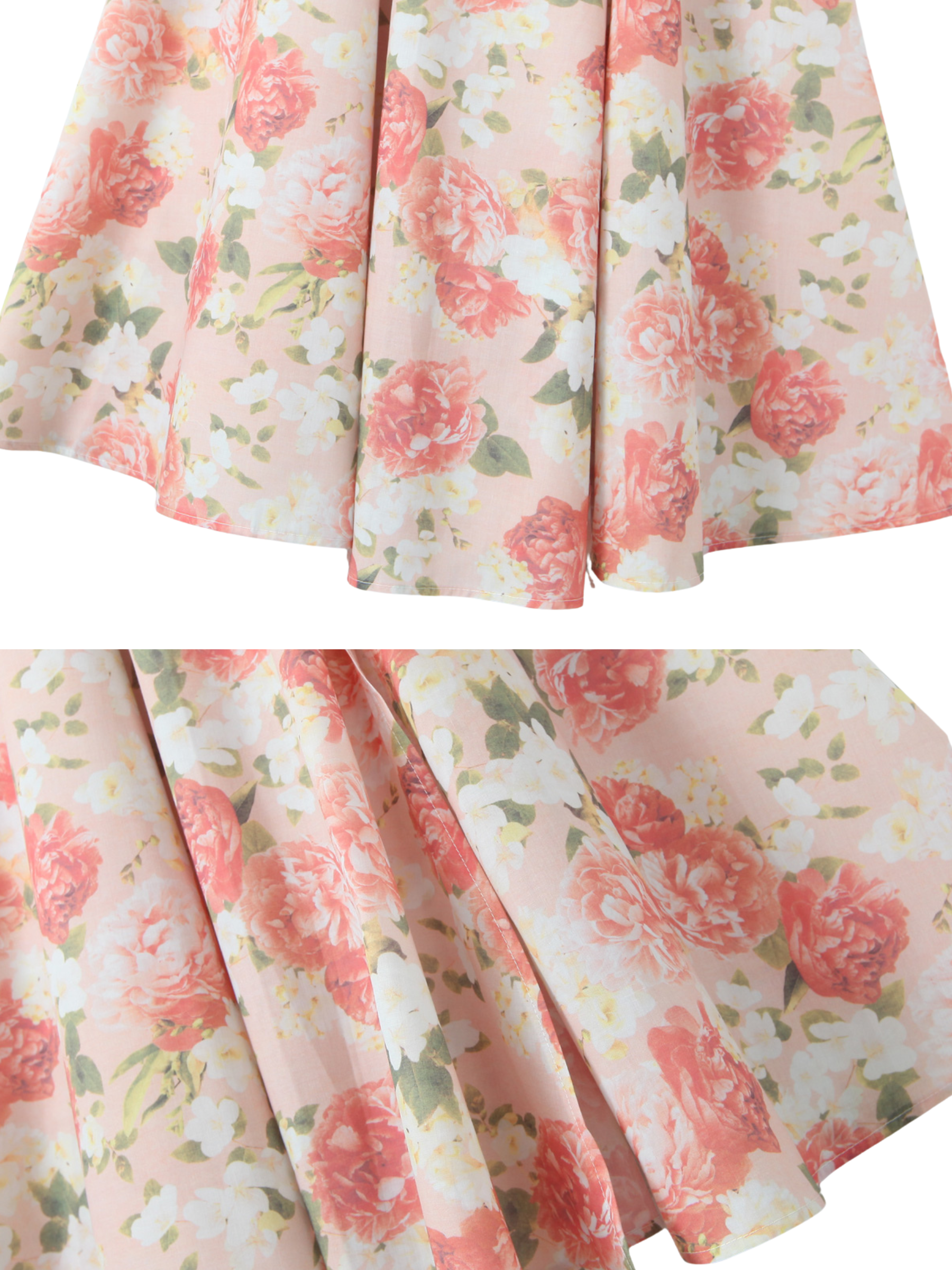 Gioia Lace-Up Floral Midi Dress