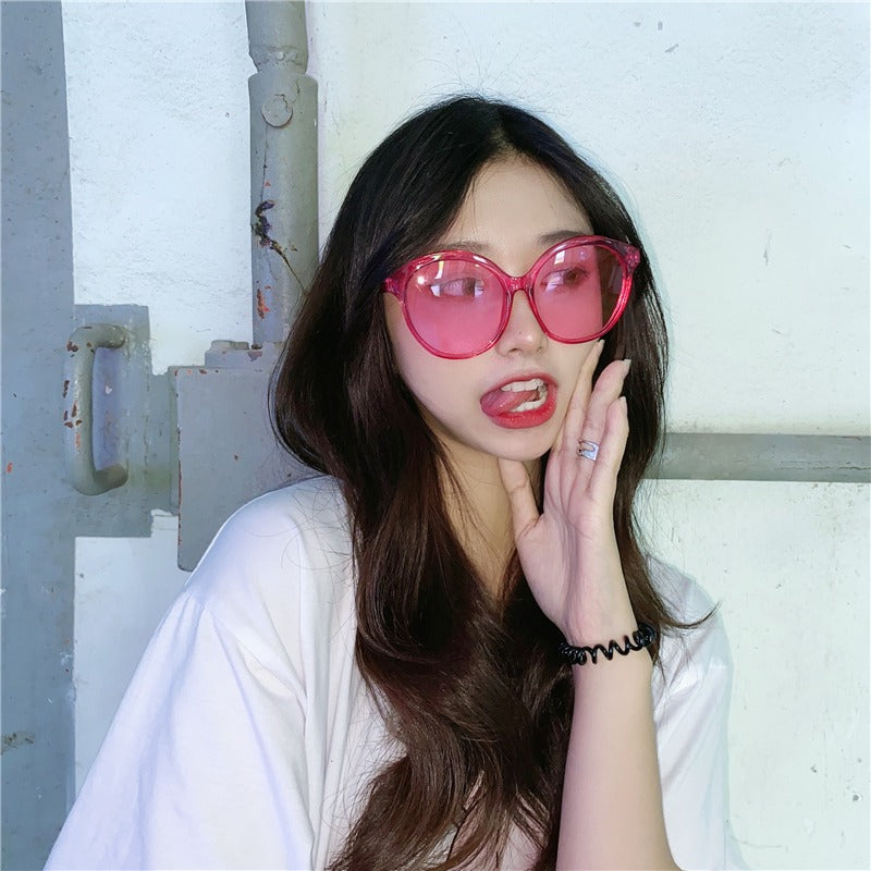 Pink Retro Sunglasses