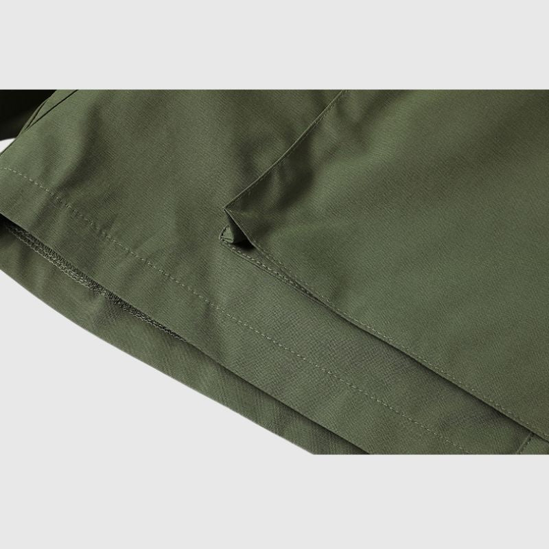 Pocket Patch Drawstring Cargo Shorts