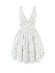 Rosalynn Lace-Trimmed Mini Dress
