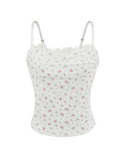 Nika Floral Lace Trim Camisole