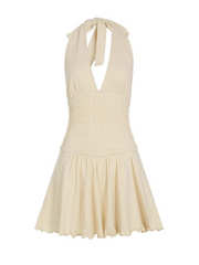 Reya Halter Backless Mini Dress