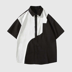 Stylish Two-Tone Casual Shirt