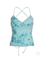 Kye Strappy Backless Sequin Top