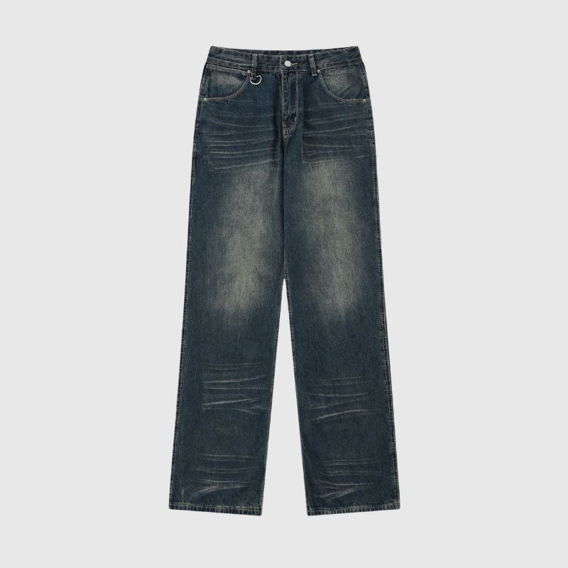 Vintage Straight Distress Jeans