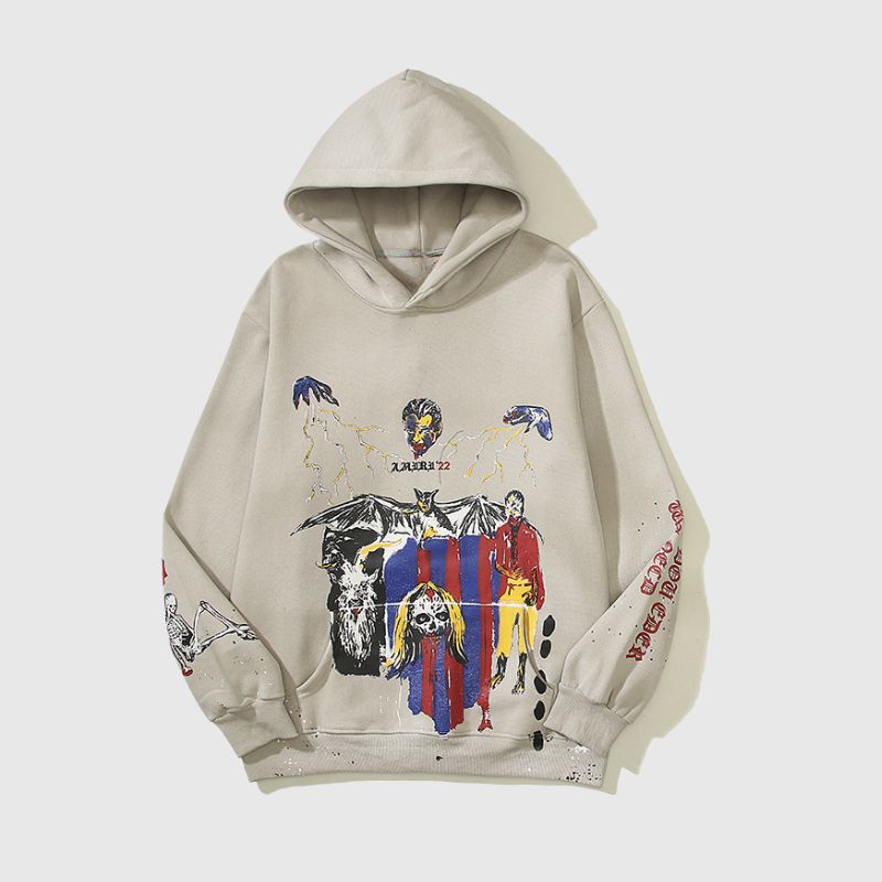 Hyakki Graffiti Print Hoodie