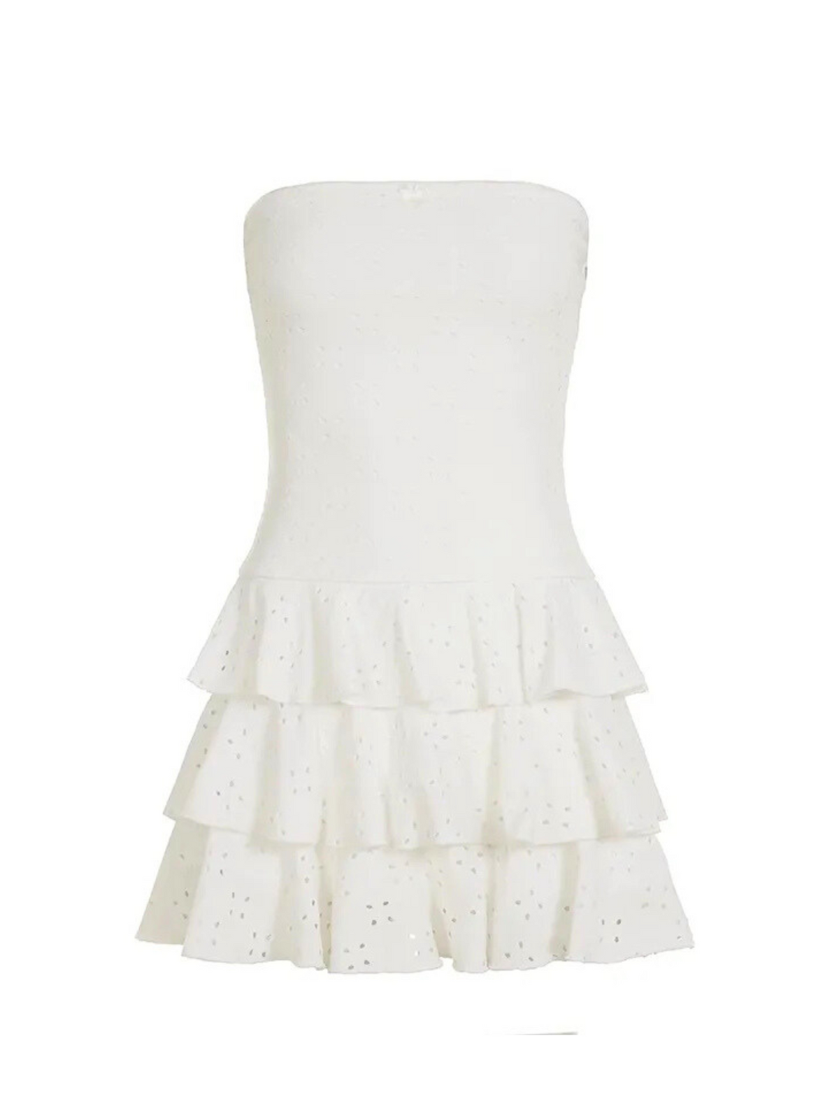 Gia Strapless Ruffled Mini Dress