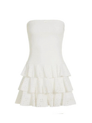 Gia Strapless Ruffled Mini Dress