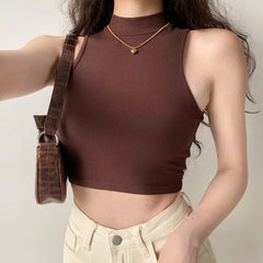 Basics Threaded Sleeveless Top