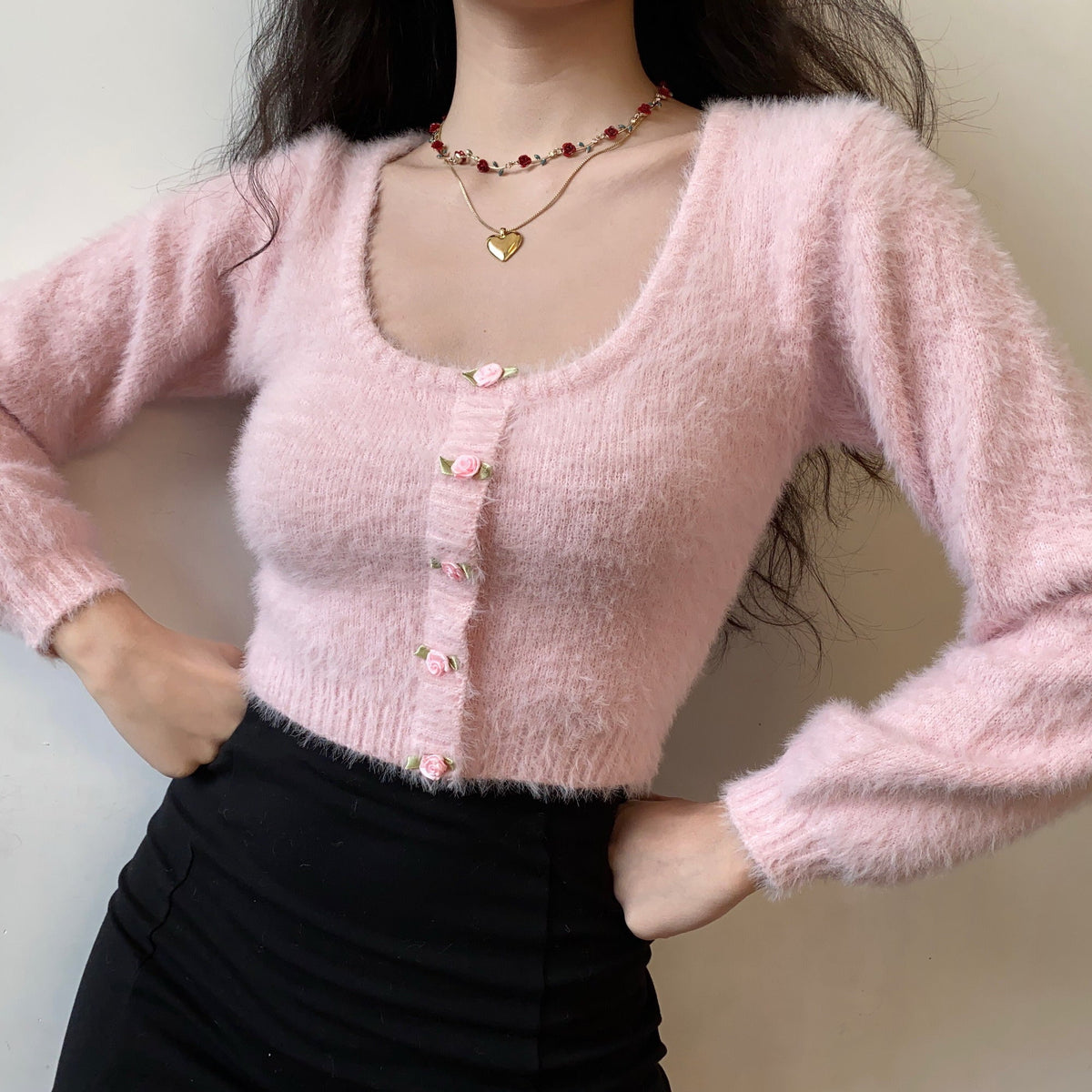 Daphne Rosette Longsleeve Cardigan