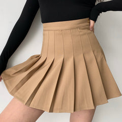 Khaki Tennis Skirt ~ HANDMADE