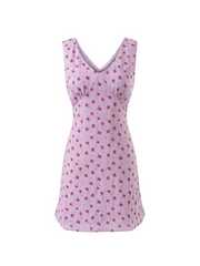 Rachel Rose Print Sleeveless Mini Dress