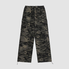 Camouflage Pleated Cargo Pants