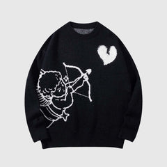 Heart Cherub Knit Sweater