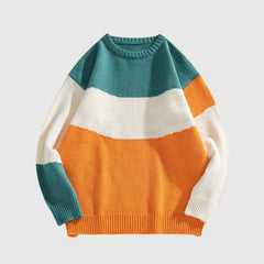 Striped Colorblock Sweater