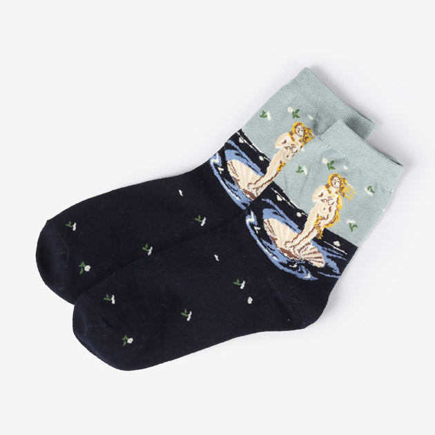 2.0 Birth of Venus Botticelli Socks