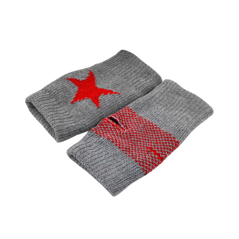 2000's Star Knitted Fingerless Gloves