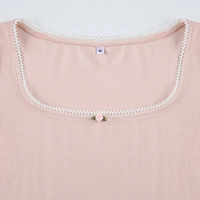 2000's Baby Rose Pink Top